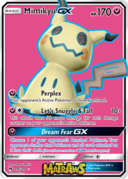 Mimikyu Gx - Full Art 206/214 Enkeltkort