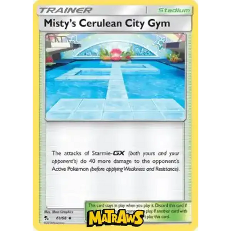 Misty's Cerulean City Gym - 61/68 Enkeltkort Hidden Fates 