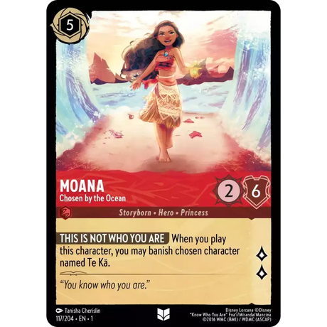 Moana - Chosen by the Ocean (Uncommon) - 117/204 - Disney