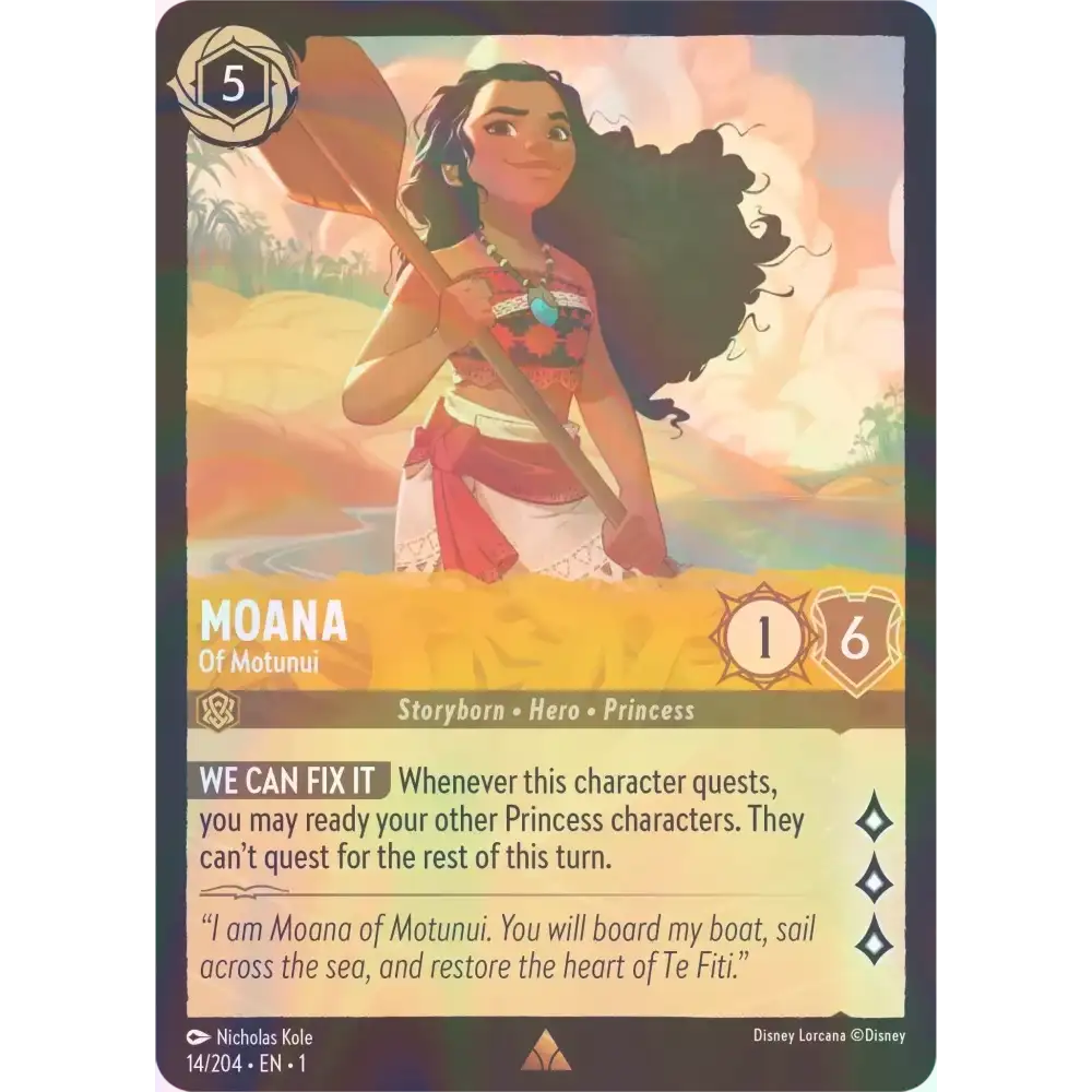 Moana - Of Motunui - Foil (Rare) - 14/204 - Disney Lorcana