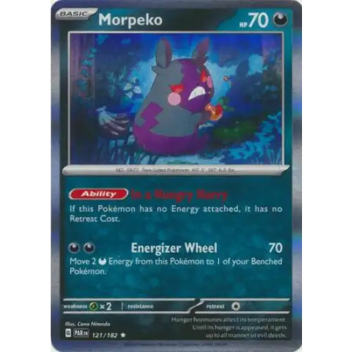 Morpeko - Holo - 121/182 - Enkeltkort