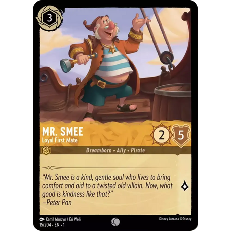 Mr. Smee - Loyal First Mate (Common) - 15/204 - Disney