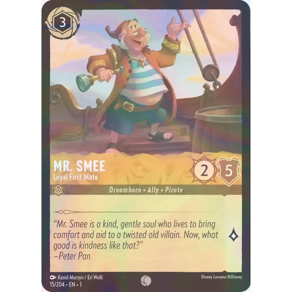 Mr. Smee - Loyal First Mate - Foil (Common) - 15/204