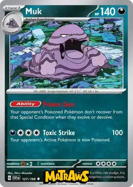 Muk - 127/198 Enkeltkort Scarlet & Violet Base Set 