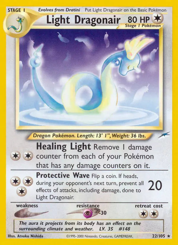 Light Dragonair⁣ - Neo Destiny⁣ (Rare)⁣ [22] English / Good / 1st-Edition