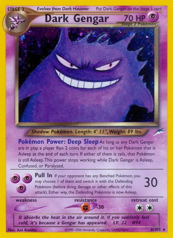 Dark Gengar - Neo Destiny (Holo Rare) [6] Kortspil