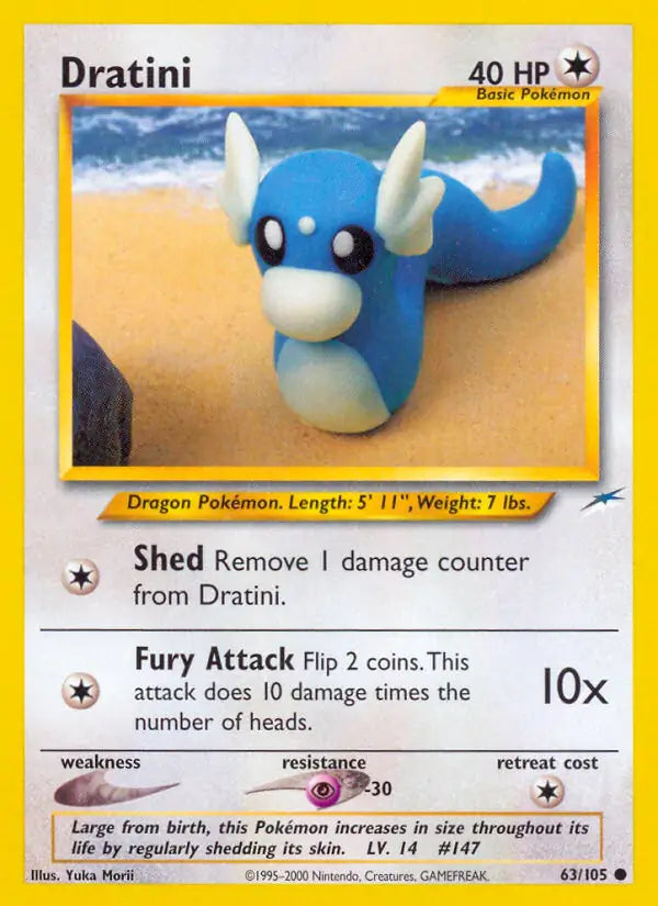 Dratini⁣ - Neo Destiny⁣ (Common)⁣ [63] English / Excellent / 1st-Edition