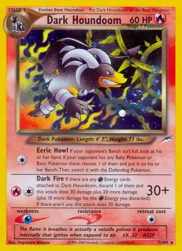 Dark Houndoom - Neo Destiny (Holo Rare) [7] Kortspil