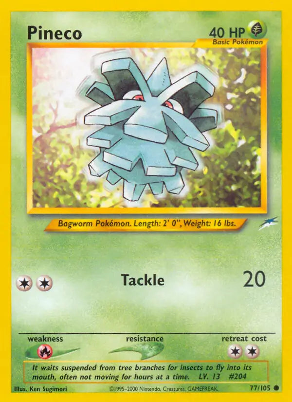 Pineco⁣ - Neo Destiny⁣ (Common)⁣ [77] English / Excellent / 1st-Edition