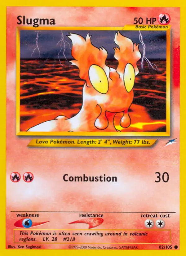 Slugma⁣ - Neo Destiny⁣ (Common)⁣ [82] English / Excellent / Normal