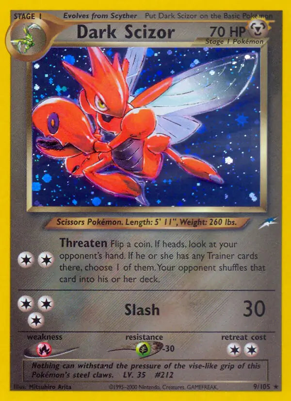 Dark Scizor - Neo Destiny (Holo Rare) [9] Kortspil