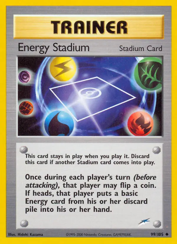 Energy Stadium⁣ - Neo Destiny⁣ (Uncommon)⁣ [99] English / Light Played / Normal
