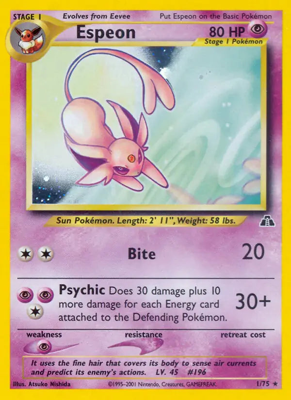 Espeon - Neo Discovery (Holo Rare) [1] Kortspil