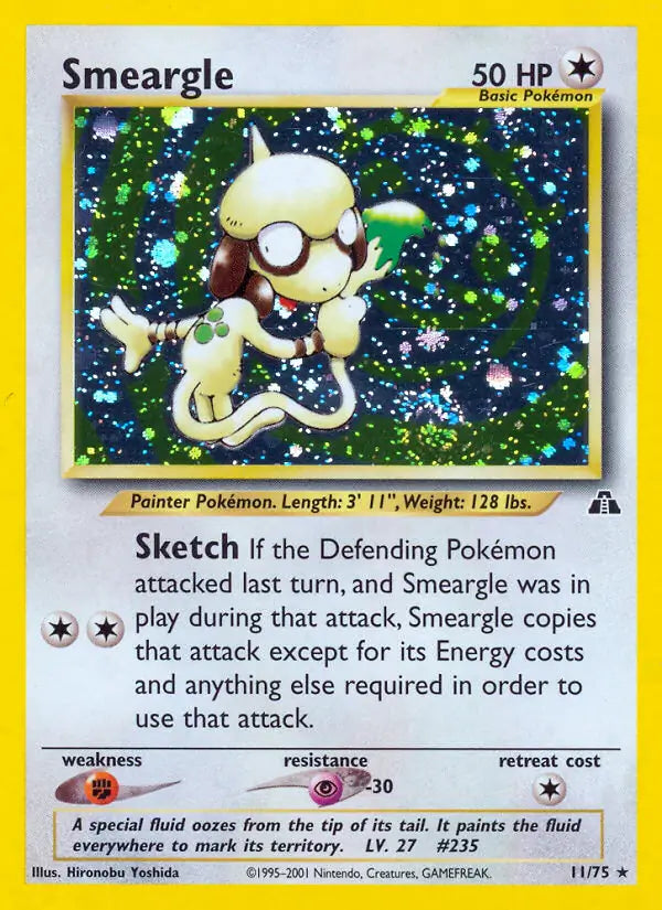 Smeargle⁣ - Neo Discovery⁣ (Holo Rare)⁣ [11] English / Good / Normal