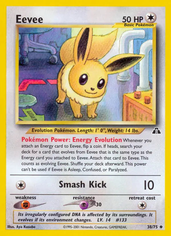 Eevee⁣ - Neo Discovery⁣ (Uncommon)⁣ [38] English / Played / 1st-Edition