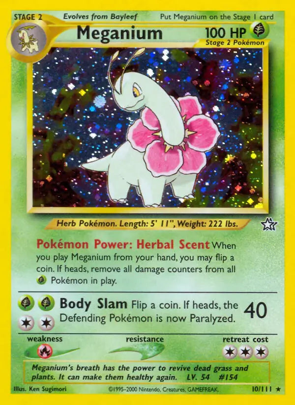 Meganium - Neo Genesis (Holo Rare) [10] Kortspil