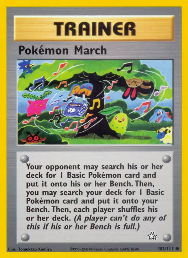 Pokémon March⁣ - Neo Genesis⁣ (Common)⁣ [102] English / Near Mint / 1st-Edition