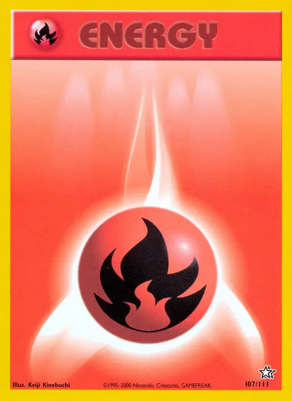 Fire Energy⁣ - Neo Genesis⁣ (Common)⁣ [107] English / Good / 1st-Edition