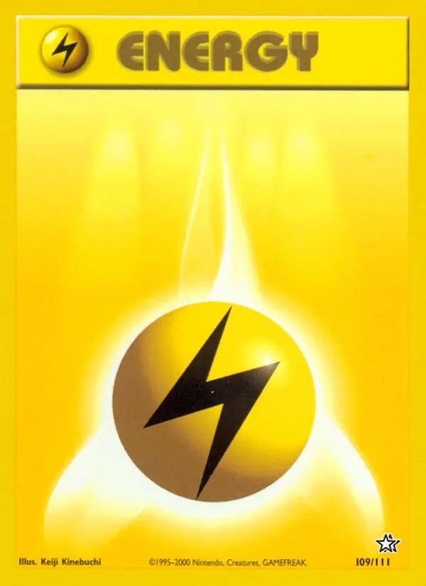 Lightning Energy⁣ - Neo Genesis⁣ (Common)⁣ [109] English / Excellent / Normal