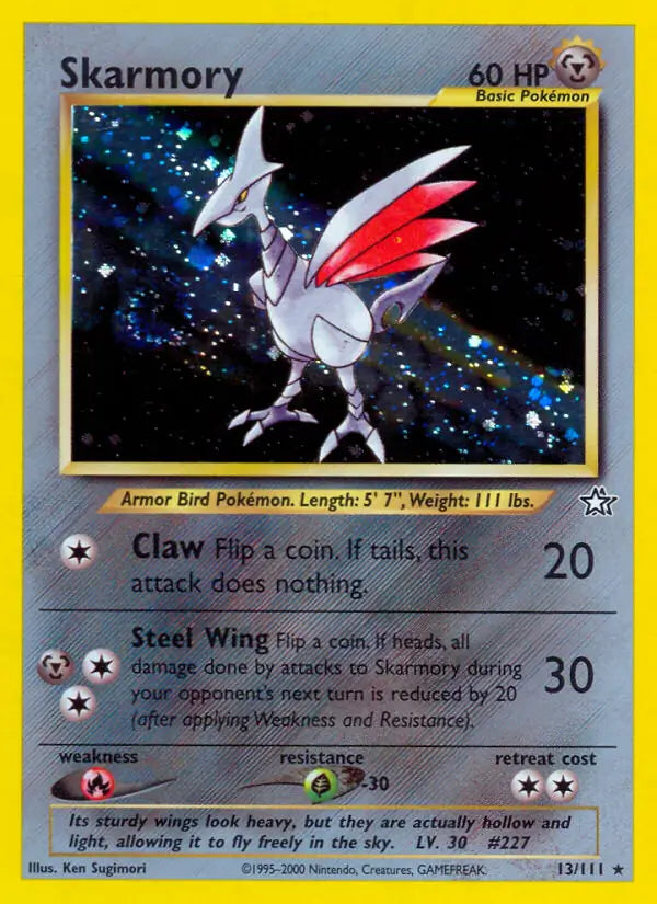 Skarmory⁣ - Neo Genesis⁣ (Holo Rare)⁣ [13] English / Poor / 1st-Edition
