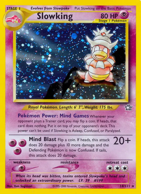 Slowking⁣ - Neo Genesis⁣ (Holo Rare)⁣ [14] English / Good / 1st-Edition
