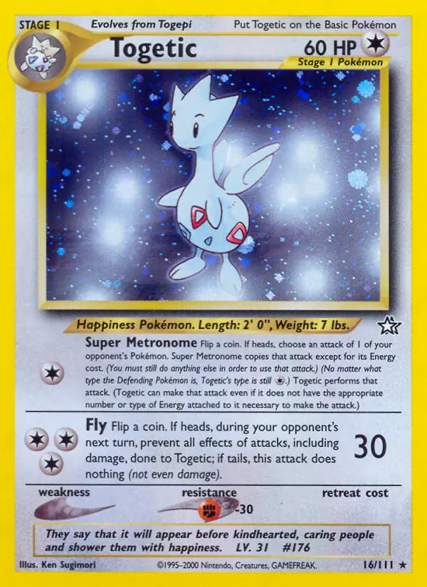Togetic⁣ - Neo Genesis⁣ (Holo Rare)⁣ [16] English / Good / Normal