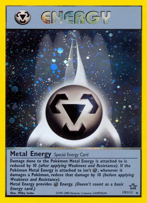 Metal Energy⁣ - Neo Genesis⁣ (Holo Rare)⁣ [19] English / Light Played / 1st-Edition