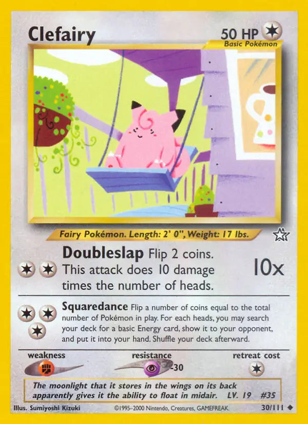 Clefairy⁣ - Neo Genesis⁣ (Uncommon)⁣ [30] English / Near Mint / 1st-Edition