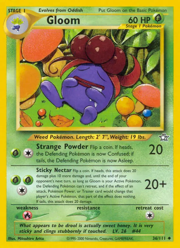 Gloom⁣ - Neo Genesis⁣ (Uncommon)⁣ [36] English / Near Mint / 1st-Edition