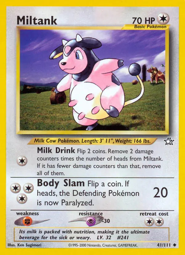 Miltank⁣ - Neo Genesis⁣ (Uncommon)⁣ [41] English / Poor / Normal