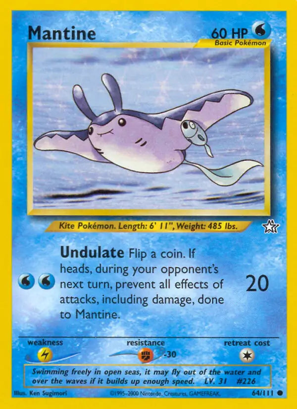 Mantine⁣ - Neo Genesis⁣ (Common)⁣ [64] English / Near Mint / Normal