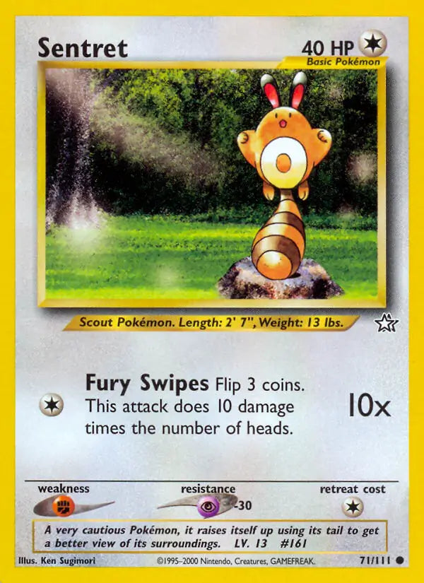 Sentret⁣ - Neo Genesis⁣ (Common)⁣ [71] English / Near Mint / 1st-Edition