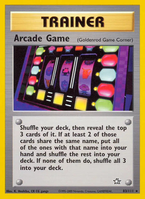 Arcade Game⁣ - Neo Genesis⁣ (Rare)⁣ [83] English / Excellent / 1st-Edition