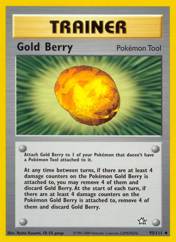 Gold Berry⁣ - Neo Genesis⁣ (Uncommon)⁣ [93] English / Poor / Normal