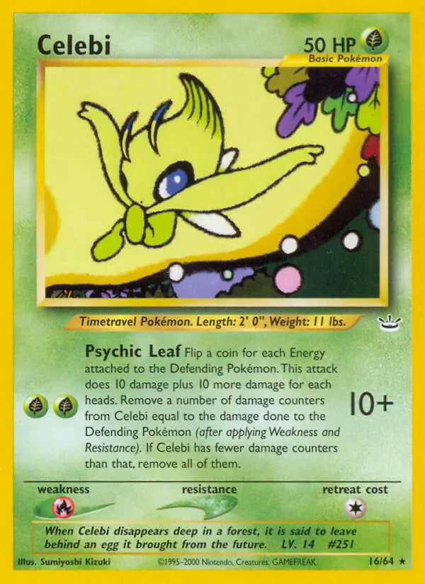 Celebi⁣ - Neo Revelation⁣ (Rare)⁣ [16] English / Good / Normal