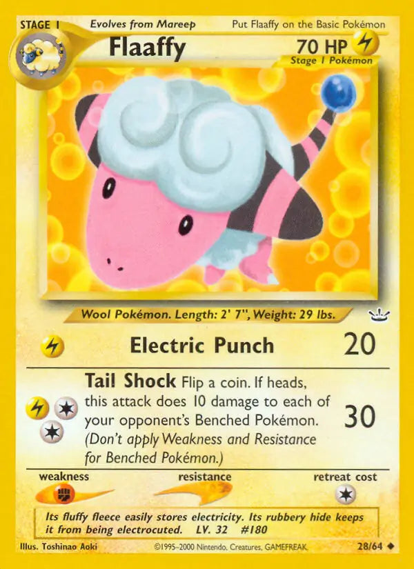 Flaaffy⁣ - Neo Revelation⁣ (Uncommon)⁣ [28] English / Good / Normal