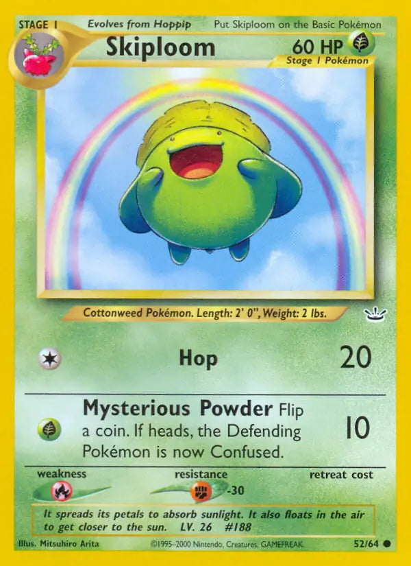 Skiploom⁣ - Neo Revelation⁣ (Common)⁣ [52] English / Good / Normal