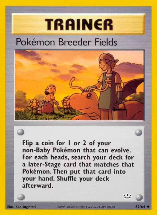 Pokémon Breeder Fields⁣ - Neo Revelation⁣ (Uncommon)⁣ [62] English / Good / Normal