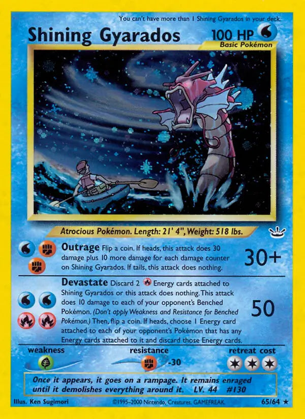 Shining Gyarados - Neo Revelation (Ultra Rare) [NR-65] English / Near Mint / Normal