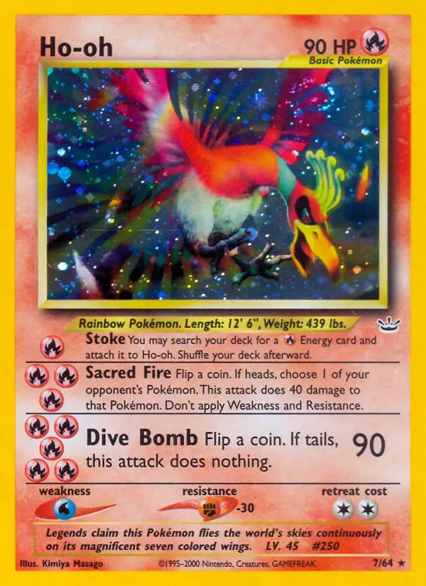 Ho-Oh⁣ - Neo Revelation⁣ (Holo Rare)⁣ [7] English / Good / Normal