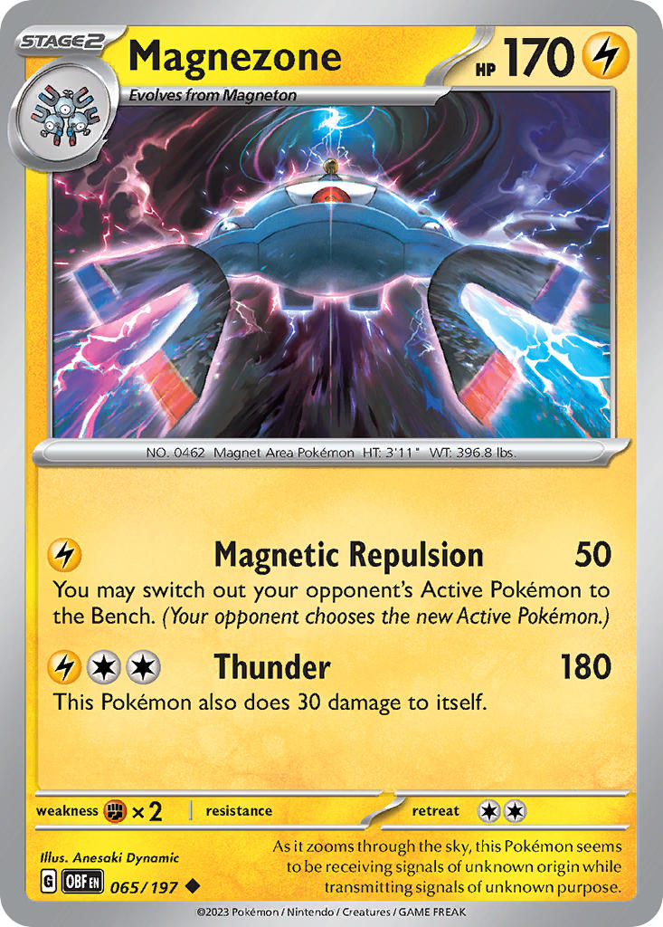 Magnezone⁣ - Obsidian Flames⁣ (Uncommon)⁣ [065] English / Near Mint / Normal