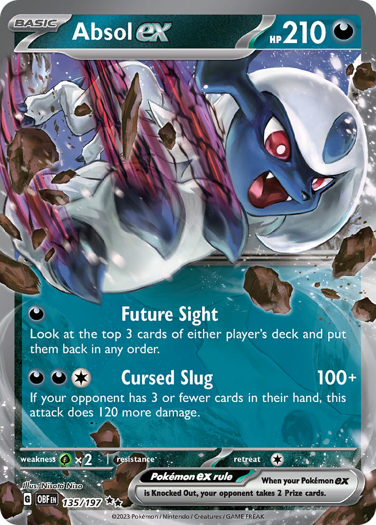 Absol ex⁣ - Obsidian Flames⁣ (Double Rare)⁣ [135] English / Near Mint / Normal