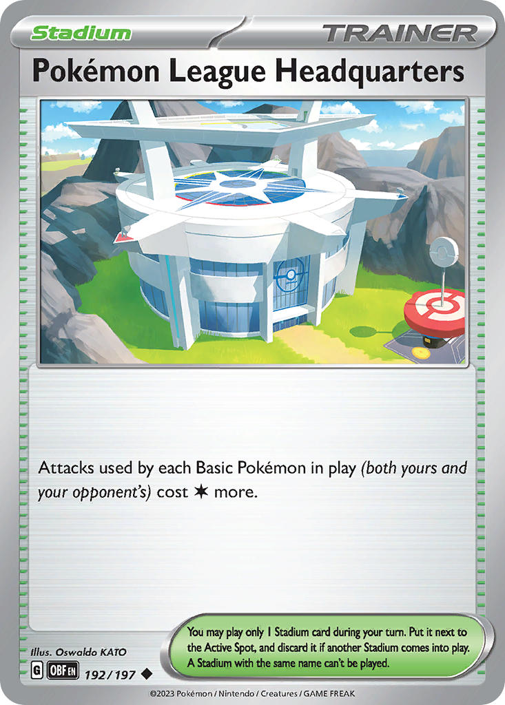 Pokémon League Headquarters⁣ - Obsidian Flames⁣ (Uncommon)⁣ [192]