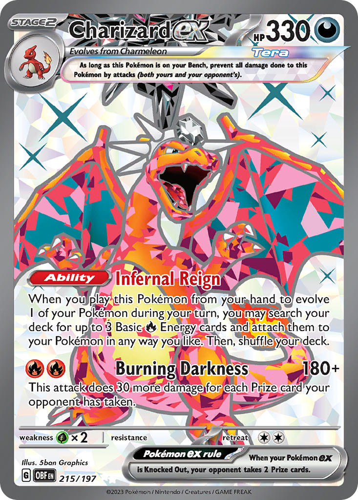 Charizard ex⁣ - Obsidian Flames⁣ (Ultra Rare)⁣ [215] English / Near Mint / Normal