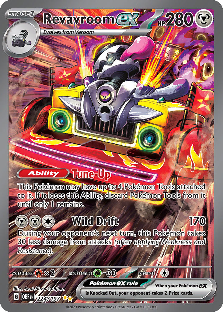 Revavroom ex⁣ - Obsidian Flames⁣ (Special Illustration Rare)⁣ [224] English / Excellent / Normal