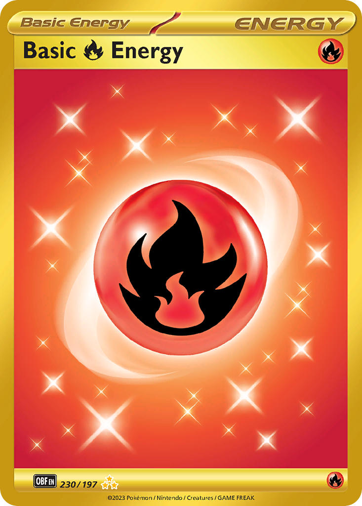 Fire Energy⁣ - Obsidian Flames⁣ (Secret Rare)⁣ [230] English / Excellent / Normal