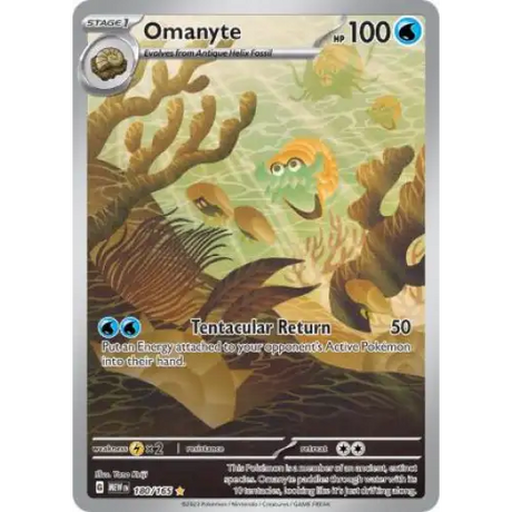 Omanyte - Art Rare - 180/165 - Enkeltkort