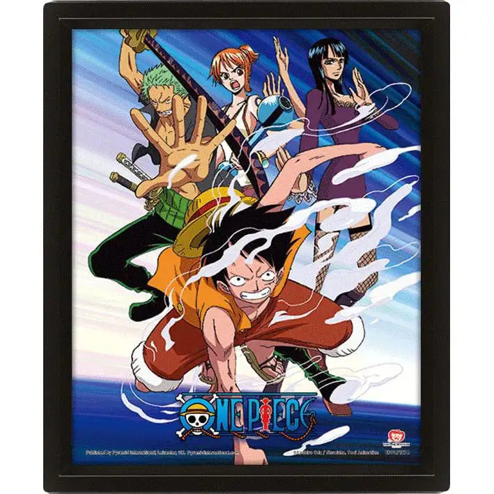 One Piece: 3D Lenticular Poster/Plakat - Straw Hat Pirates