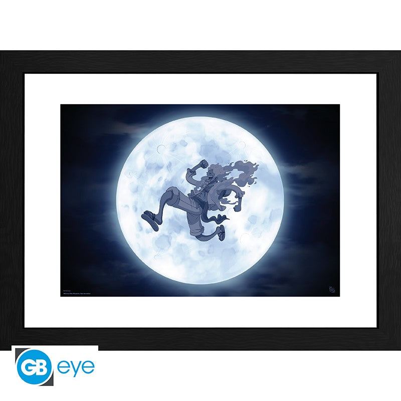 One Piece Indrammet Plakat Gear 5 Luffy Nika 30x40cm Dekoration
