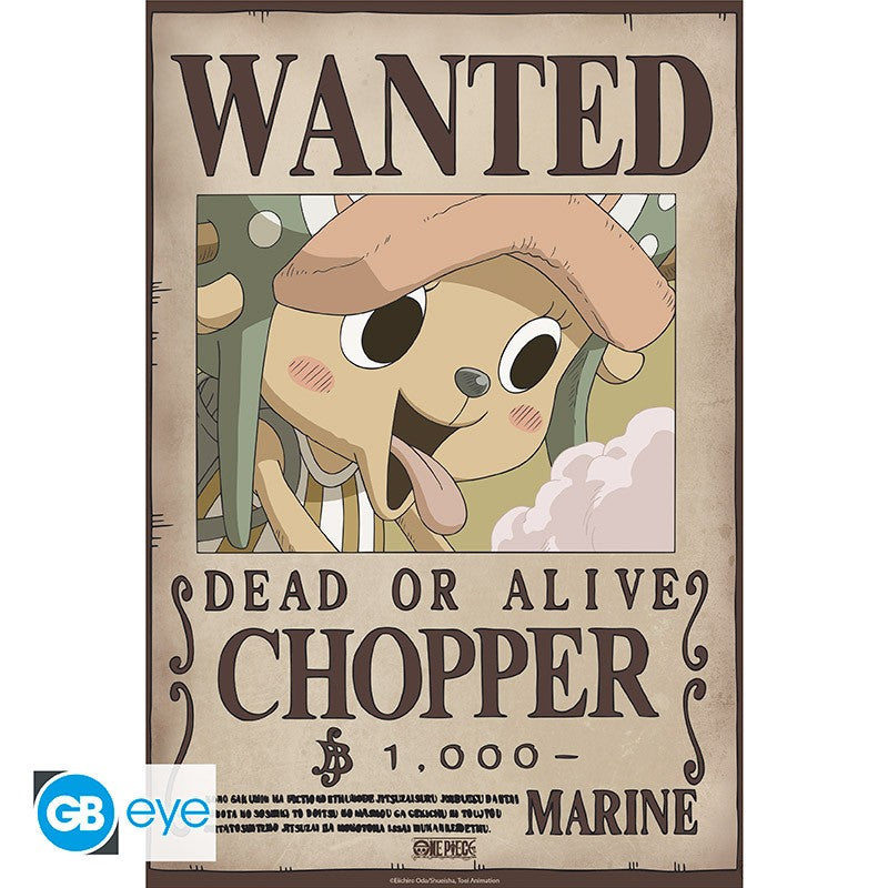 One Piece: Wanted Chopper Wano - Poster/Plakat - 52x38cm